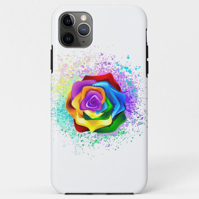 Colourful Rainbow Rose Case-Mate iPhone Case (Back)