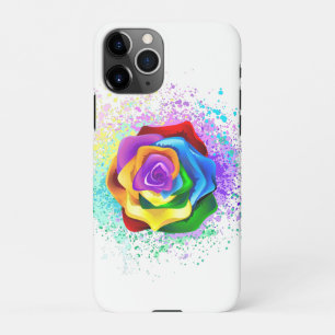 Colourful Rainbow Rose iPhone 11Pro Case