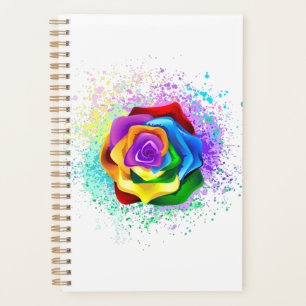 Colourful Rainbow Rose Planner
