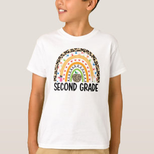 Colourful Rainbow Second Grade T-Shirt