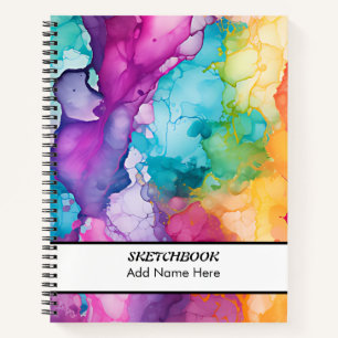 Colourful Rainbow Sketchbook Notebook