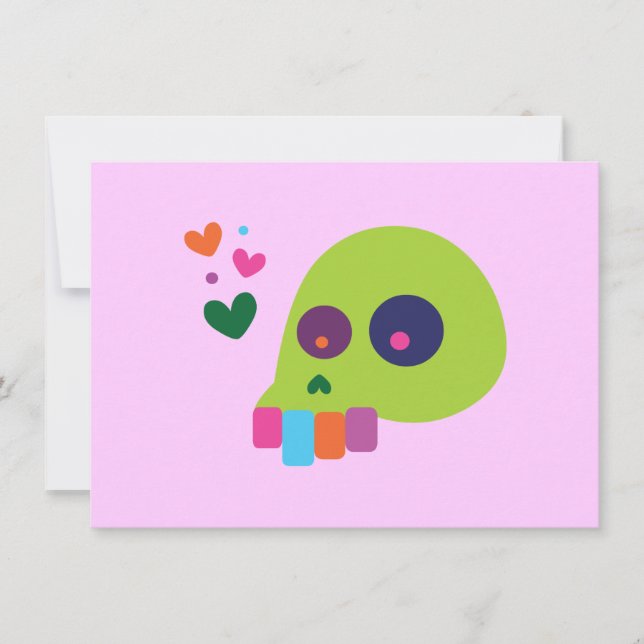 Colourful Rainbow Skull (Front)