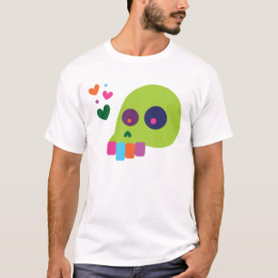 Colourful Rainbow Skull T-Shirt