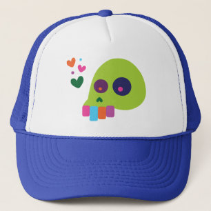 Colourful Rainbow Skull Trucker Hat