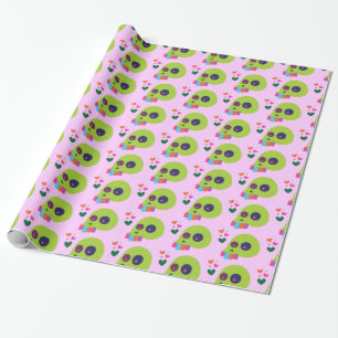 Colourful Rainbow Skull Wrapping Paper