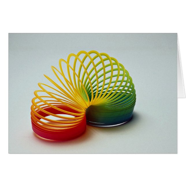 Colourful Rainbow slinky toy for kids (Front Horizontal)