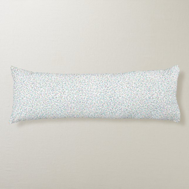 Colourful Rainbow Speckled Dots Body Cushion (Front)