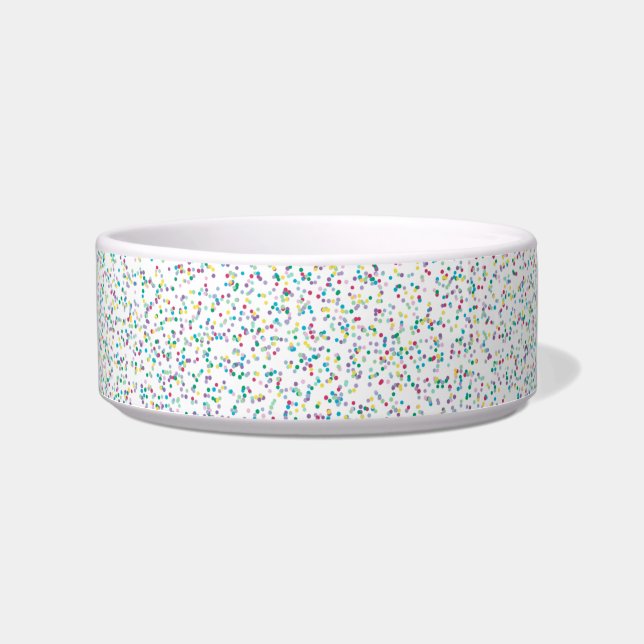 Colourful Rainbow Speckled Dots Bowl (Front)