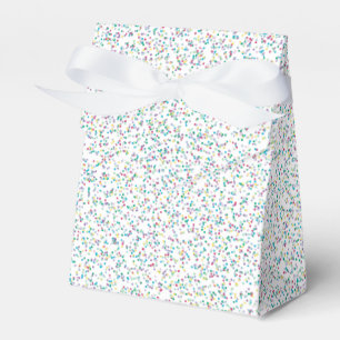 Colourful Rainbow Speckled Dots Favour Box