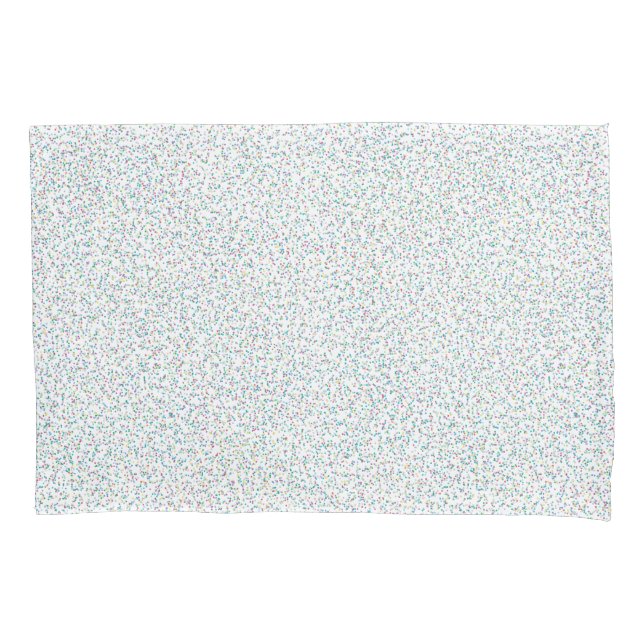 Colourful Rainbow Speckled Dots Pillowcase (Front)