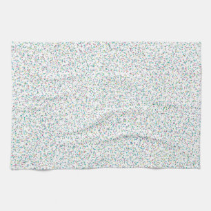 Colourful Rainbow Speckled Dots Tea Towel