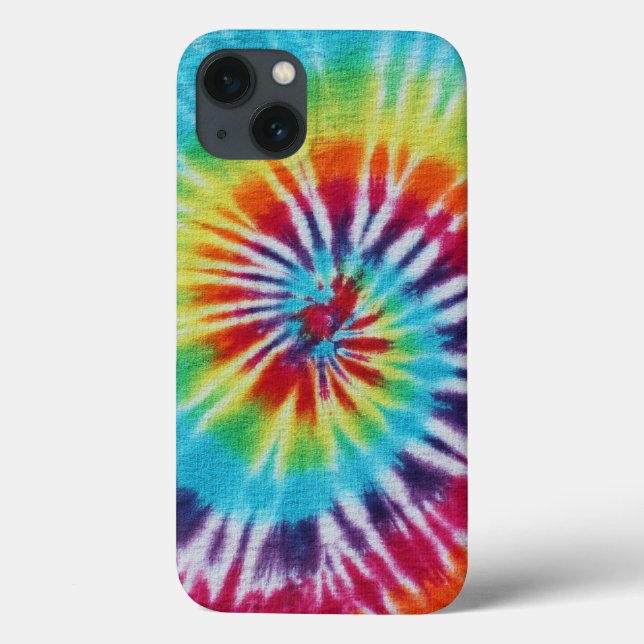 Colourful Rainbow Spiral Textile Pattern Case-Mate iPhone Case (Back)