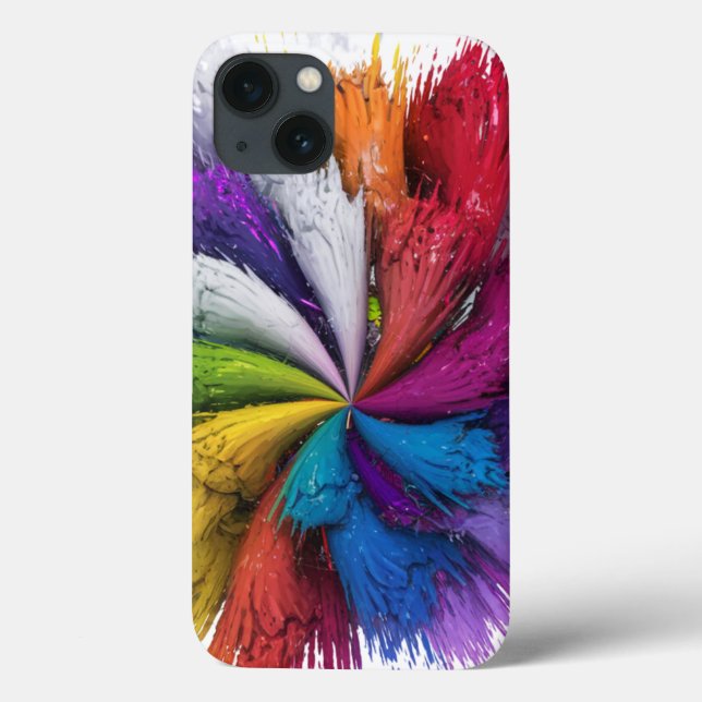 Colourful Rainbow Splash Case-Mate iPhone Case (Back)