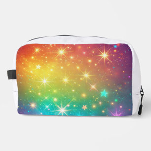 Colourful Rainbow star space Dopp Kit