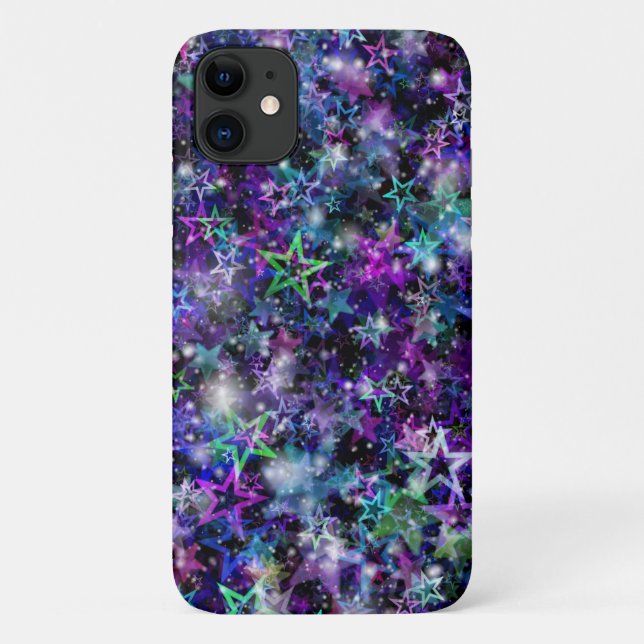 colourful rainbow stars phone case (Back)