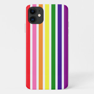 Colourful Rainbow Stripes Gay Pride iPhone 11 Case
