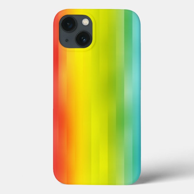 Colourful Rainbow Stripes iPad Air Case (Back)