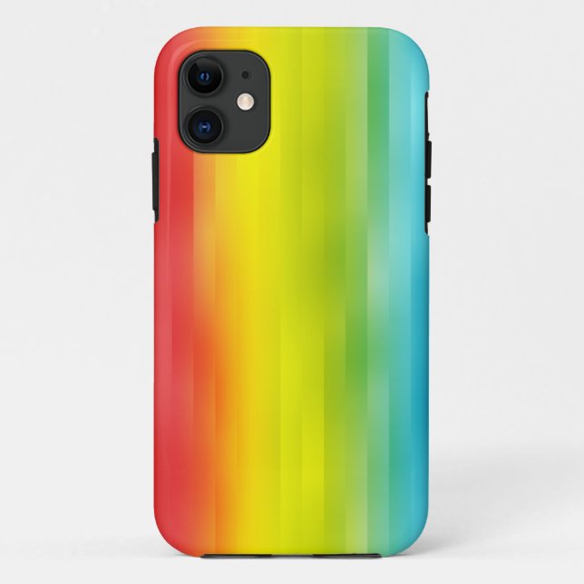 Colourful Rainbow Stripes iPhone 5/5S Case (Back)