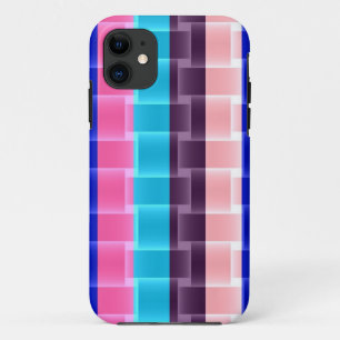 Colourful rainbow stripes modern design 2 iPhone 11 case