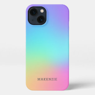 Colourful rainbow style abstract pattern iPhone ca 13 Case