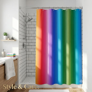 Colourful Rainbow Stylish Shower Curtain for Bathr
