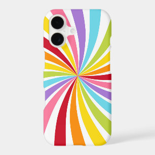 Colourful Rainbow Swirl Modern Fun Bright Girly