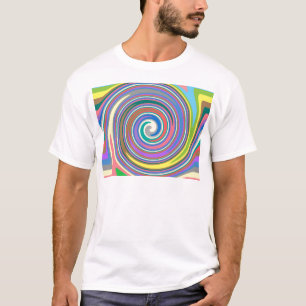 Colourful rainbow swirl pattern T-Shirt
