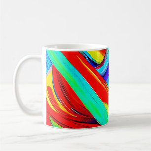 Colourful Rainbow Swirls 1108 Coffee Mug