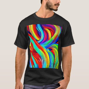Colourful Rainbow Swirls 1108 T-Shirt