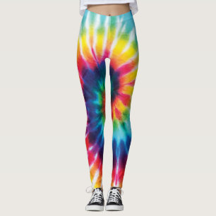 Colourful Rainbow Tie Dye Costume Leggings
