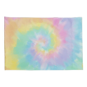 Colourful Rainbow Tie Dye Pattern Pillowcase