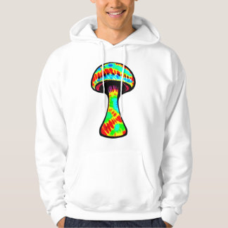 Colourful Rainbow TieDye Mushroom Hooded Sweatshir Hoodie