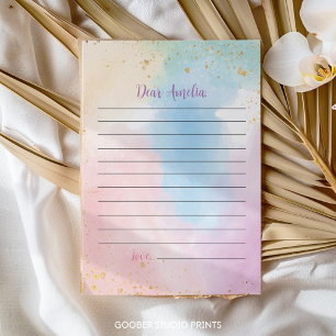 Colourful Rainbow Time Capsule Note Message Card