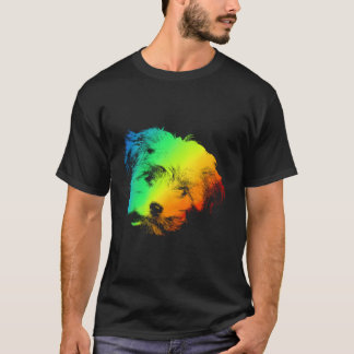 Colourful Rainbow Vintage Shirt Cute Shichon Lover