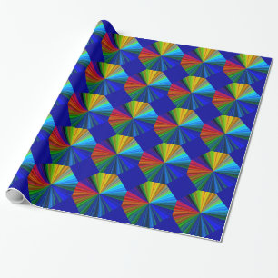 Colourful Rainbow Vortex Wrapping Paper