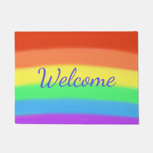 Colourful Rainbow Welcome Doormats
