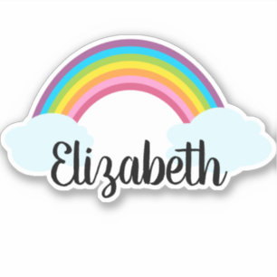 Colourful Rainbow with name Monogram
