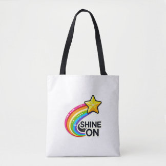 Colourful Rainbow with Star Tote Bag