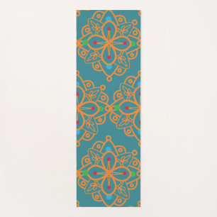 Colourful Rainbow Yoga mandala Pattern Mat