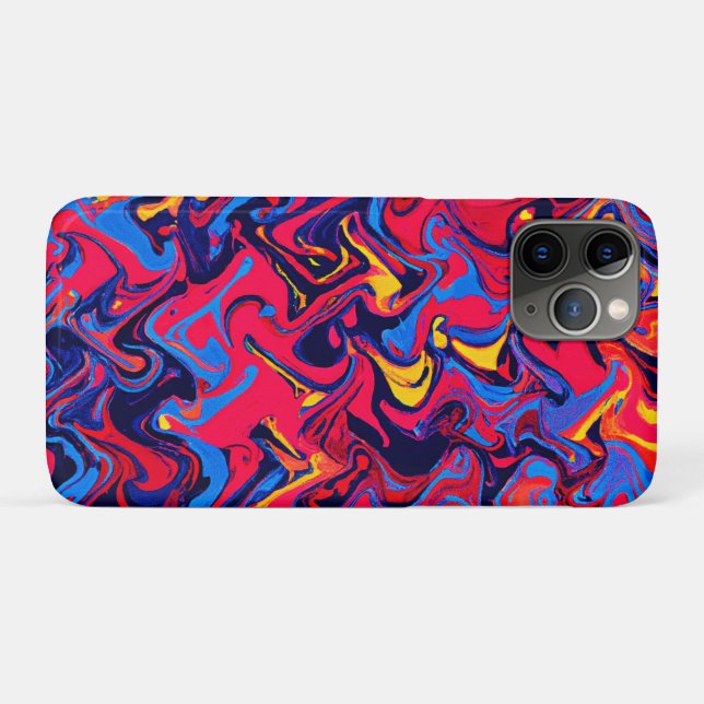 Colourful Random Waves Pattern Case-Mate iPhone Case (Back (Horizontal))