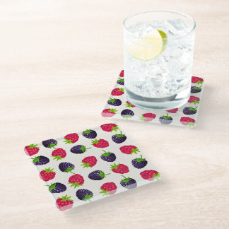 Colourful Rasberry & Blackberry Coaster