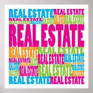 Colourful Real Estate Poster