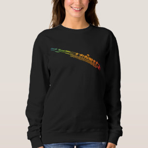Colourful Recorder Flute Flute Sweatshirt