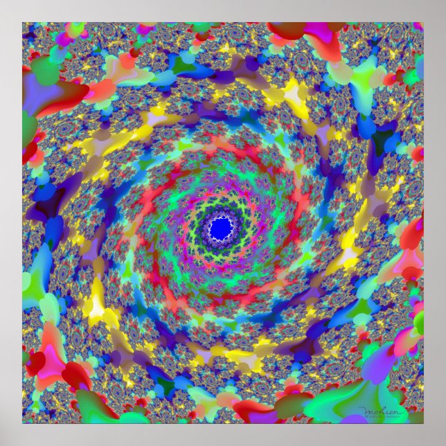 Colourful Recreation of Universe Poster (Front)
