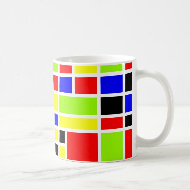Colourful Rectangles 01 Coffee Mug (Right)