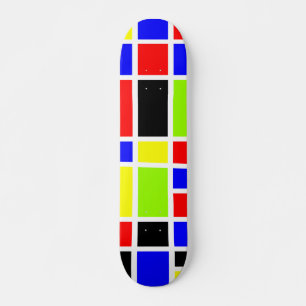 Colourful Rectangles 02 Skateboard