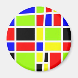 Colourful Rectangles Magnet