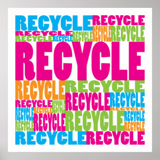 Colourful Recycle Poster