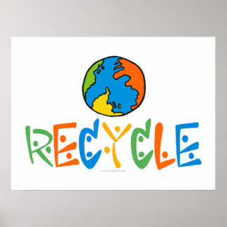 Colourful Recycling Poster
