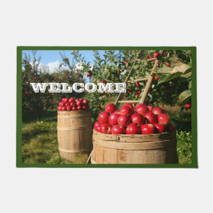 Colourful Red Apple Harvest Doormat